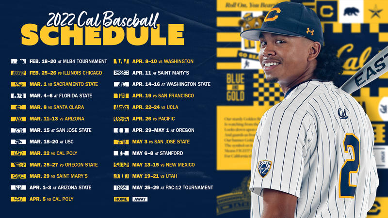 Ncaa Baseball Schedule 2022 Bears Announce 2022 Baseball Schedule | Pac-12