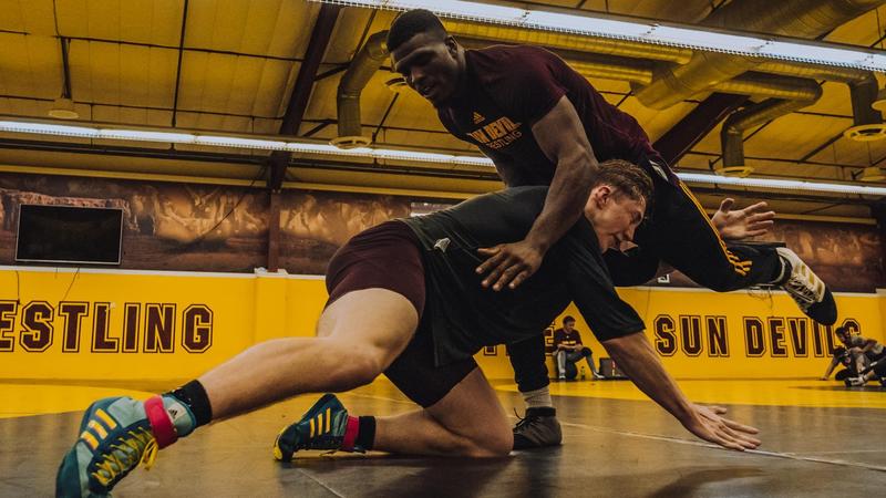 maroon and gold wrestling shoes