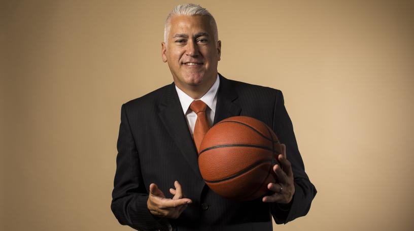 2015 Pac-12 Men's Basketball Media Day: Wayne Tinkle excited to coach his  son | Pac-12