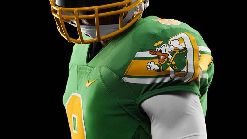Go Ducks - Made for the moment. Oregon Football uniform